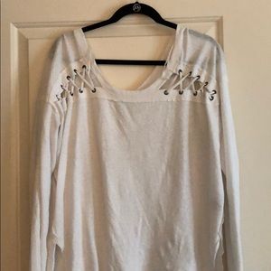 We the Free - white flowy long sleeve